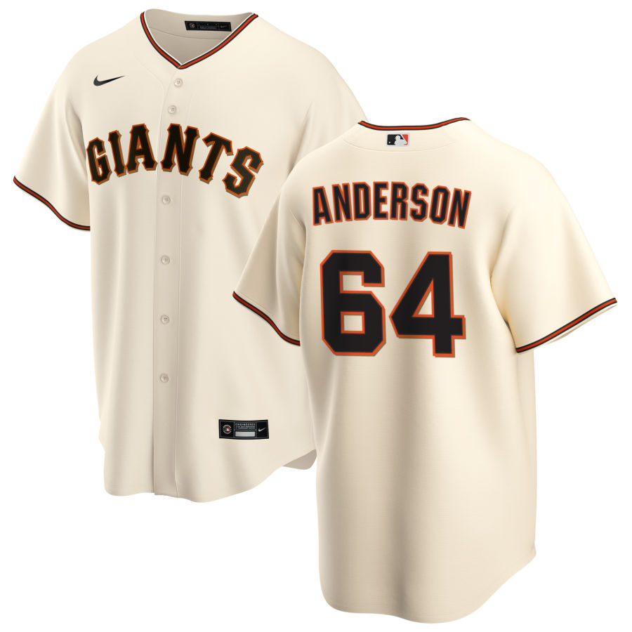 Nike Men #64 Shaun Anderson San Francisco Giants Baseball Jerseys Sale-Cream